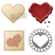 Valentine postage set