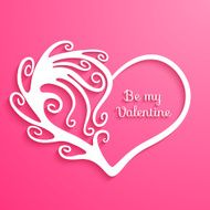 Heart with lettering Happy Valentine&#039;s Day N3