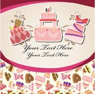 cartoon cake card N20