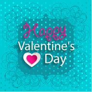 Happy Valentine's Day Design Background with hearts and Lettering