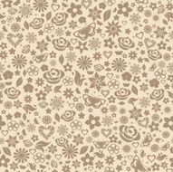 Seamless pattern of flowers N38