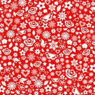 Seamless pattern of flowers N39