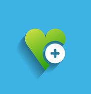 Vector love flat icon design N2