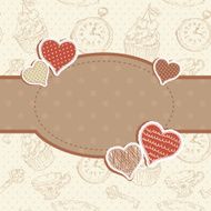 Romantic vintage Valentine invitation postcard N6