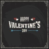 Valentine&#039;s Day vector poster N146
