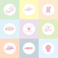 Valentine&#039;s Day vector poster N147
