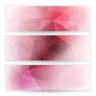 Abstract geometric trianglular banners set N3