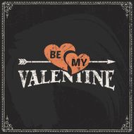 Valentine&#039;s Day vector poster N151