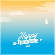Valentine&#039;s Day vector poster N153