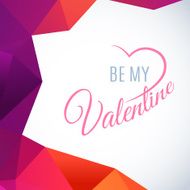 Valentine&#039;s Day vector poster N170