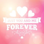 Valentine's Day typography bright poster