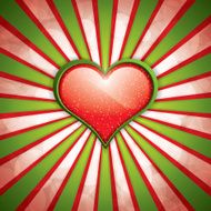 Valentine&#039;s Day background with heart frame