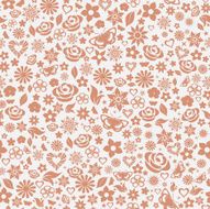 Seamless pattern of flowers N43