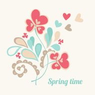 Greeting card with flowers N14