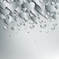 Valentines day Abstract paper hearts Love N2