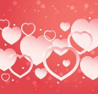vector hearts abstract design for Valentines day N4