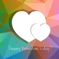 vector hearts abstract design for Valentines day N6