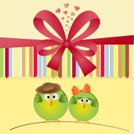 Birds couple in love N16