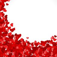 Red hearts confetti Valentine&#039;s day or Wedding N5