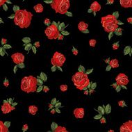 Seamless pattern red roses