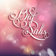Beatiful Life! - calligraphic words and bokeh N2