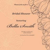 Wedding or invitation card abstract vector flower pattern background N48