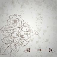 Background with bouquet of roses N3