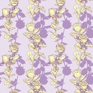 Seamless pattern with roses N117