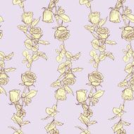 Seamless pattern with roses N118