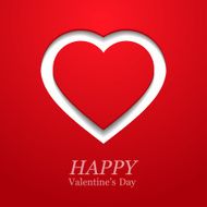 Valentines day card with heart N20