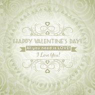 valentines day greeting card with heart N2