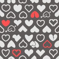 Different abstract heart icons N2