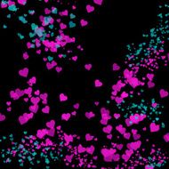 Valentines Day hearts abstract background