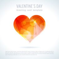 Vector triangle valentine love heart N10