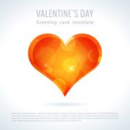 Vector triangle valentine love heart N11