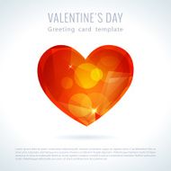 Vector triangle valentine love heart N12