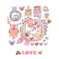 Owls Love background N2