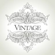 vector vintage frame N19