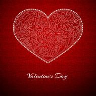 red background white heart N3