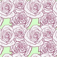 Seamless pattern with roses N121