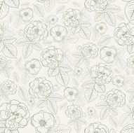 Seamless pattern of flowers N48