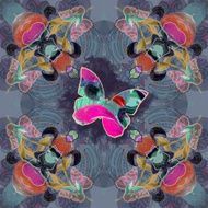 Watercolor Butterfly N4