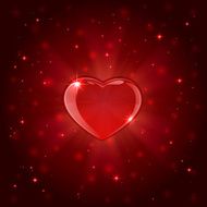 Red shiny heart N2