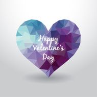 heart of triangles vector illustration N3