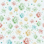 Romantic butterfly seamless pattern N25