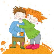 Couple at home