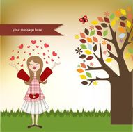 pretty girl in love N16