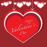 Happy Valentine&#039;s Day lettering Greeting Card N16