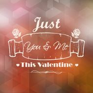 Happy Valentines Typography Background N3