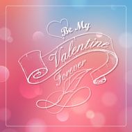 Happy Valentines Typography Background N4
